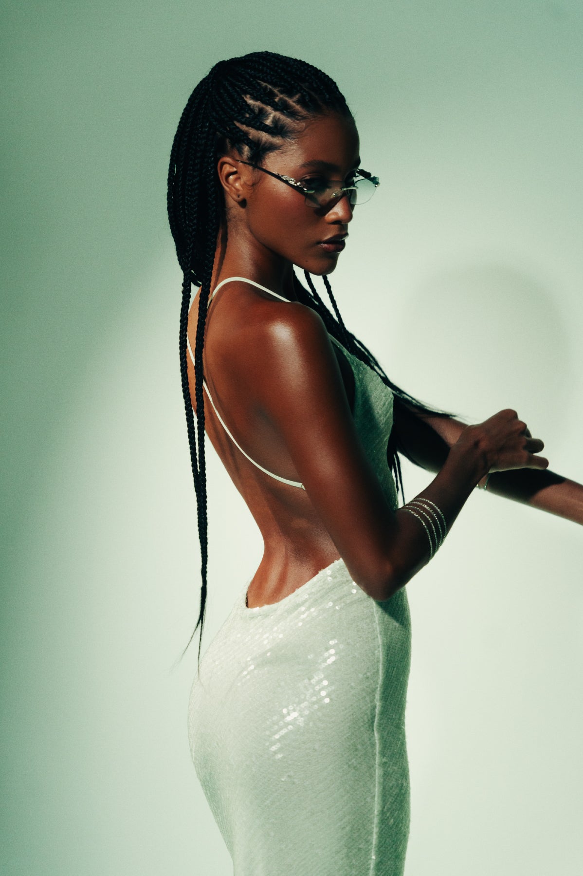 LIGHT MATCHA - MORGANA  - MAXI DRESS