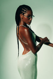 LIGHT MATCHA - MORGANA  - MAXI DRESS