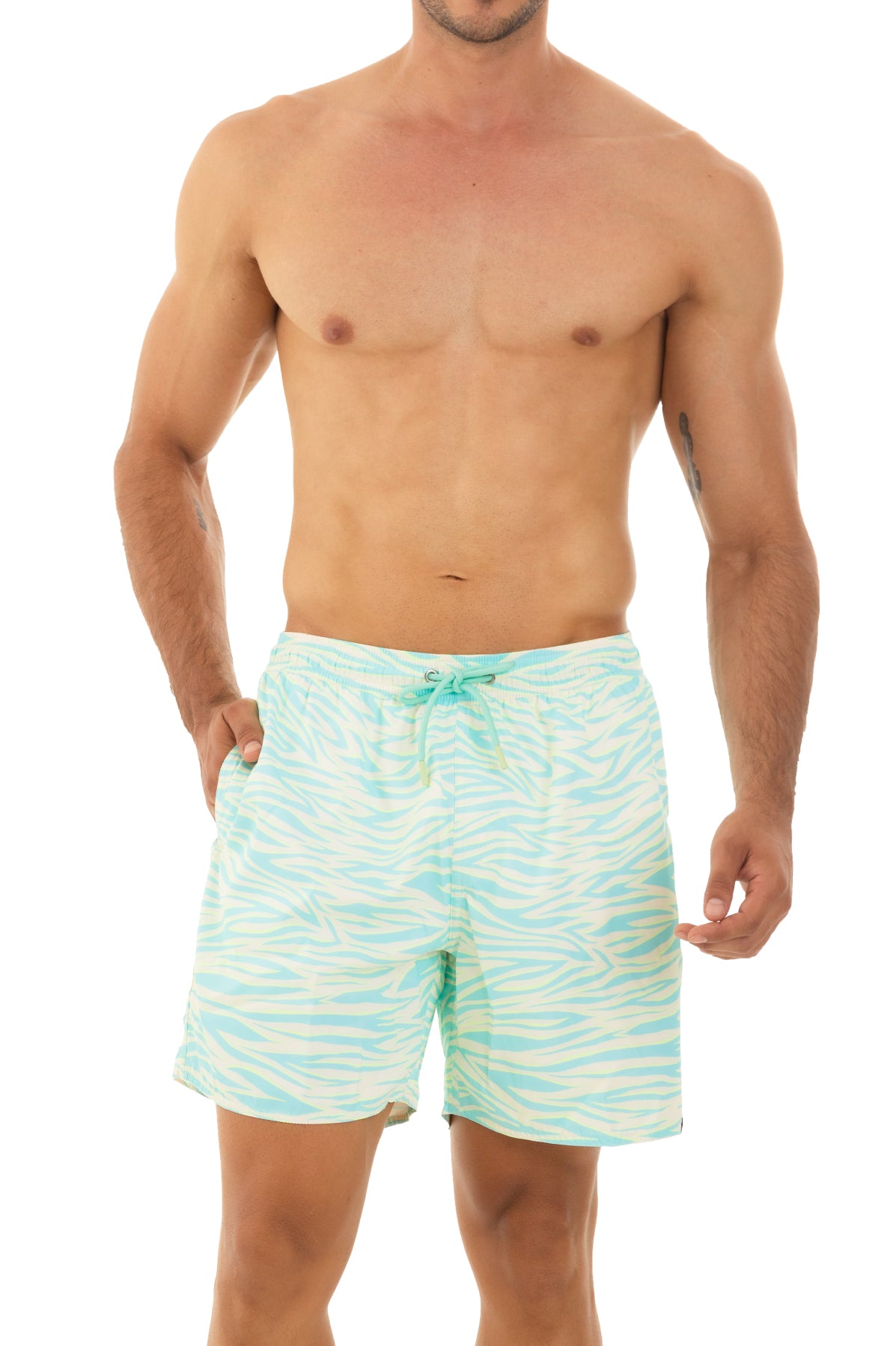 ZEBRA AQUA - SWIMSHORT